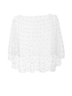 Quiz Diamante Cape - White
