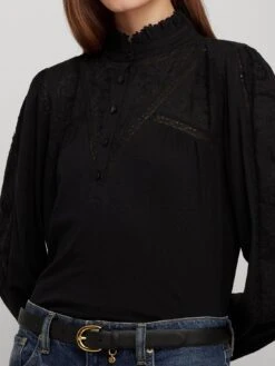 Lauren By Ralph Lauren Lavan-long Sleeve-pullover - Black -Modish Muse VL9IP SQ4 0000000004 BLACK MDd