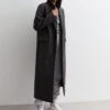 New Look Dark Grey Longline Formal Coat -Modish Muse VLEQD SQ1 0000000005 GREY MDf