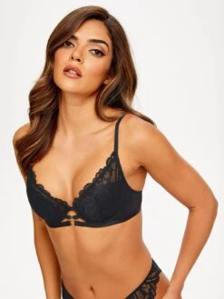 Ann Summers Bras Astral Padded Plunge Bra - Black