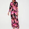 Y.A.S Savanna Printed Maxi Shirt Dress - Black -Modish Muse VLIRJ SQ1 0000000004 BLACK MDf