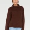 Vila Vila Vivigga Long Sleeve Roll Neck Jumper - Brown -Modish Muse VLKGM SQ1 0000000143 BROWN MDf