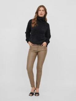 Vila Juli Rollneck Long Sleeve Knitted Jumper - Black -Modish Muse VLKH0 SQ3 0000000004 BLACK MDo