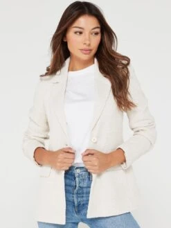 Vila Emmi Boucle Blazer - Cream -Modish Muse VLKLC SQ5 0000000067 CREAM MDd1