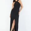 Quiz Black Cross Front Maxi Dress -Modish Muse VLY84 SQ1 0000000004 BLACK MDf