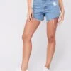 Brave Soul Acid Wash Denim Shorts