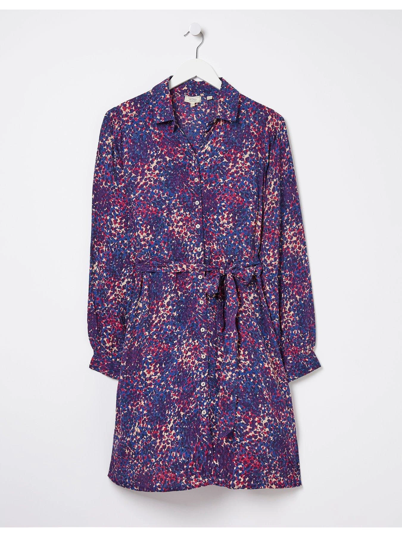 FatFace Charlie Spot Shirt Dress - Navy 7 FatFace Charlie Spot Shirt Dress - Navy - Image 5