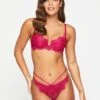 Ann Summers Bras Sweet Serenade Padded Plunge Bra -Modish Muse VM2JO SQ1 0000000368 BRIGHT PINK MDf