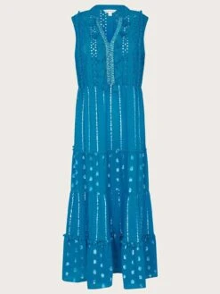Monsoon Sidne Midi Kaftan - Blue -Modish Muse VM7HP SQ3 0000000020 BLUE MDo