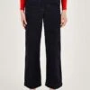 Monsoon Cord Wide Leg Suit Trousers - Blue -Modish Muse VM7KK SQ1 0000000020 BLUE MDf