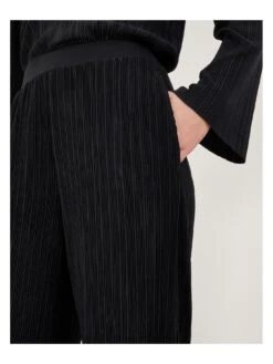 Monsoon Peta Plisse Trouser - Black -Modish Muse VM7KO SQ5 0000000004 BLACK MDd1