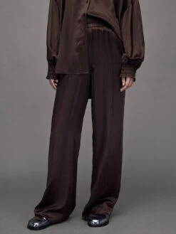 AllSaints Charli Trousers - Warm Cacao Brown