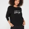 Armani Exchange Script Logo Wool Blend Jumper - Black -Modish Muse VMBRP SQ1 0000000004 BLACK MDf