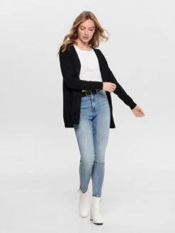 Only Lesly Open Cardigan - Black -Modish Muse VMD8V SQ3 0000000004 BLACK MDo