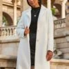 Sosandar Sosandar Db Formal Borg Coat -Modish Muse VMKJF SQ1 0000000067 CREAM MDf
