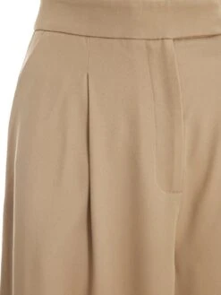 Quiz Stone High Waisted Wide Leg Trousers -Modish Muse VMLVJ SQ6 0000000003 NATURAL MDd2