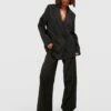 Boohoo Wide Leg Tailored Trouser - Black -Modish Muse VMZ3U SQ1 0000000004 BLACK MDf