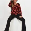 Joe Browns Crochet Jumper - Orange -Modish Muse VNE6H SQ1 0000000198 ORANGE MDf