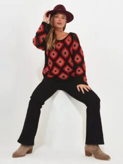 Joe Browns Crochet Jumper - Orange