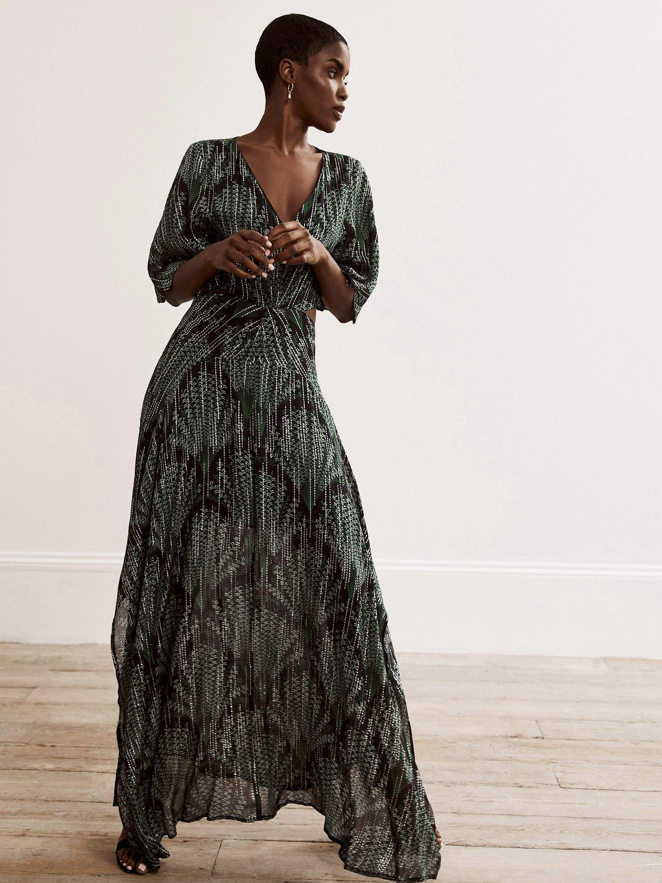 Mint Velvet Lexi Print Cut Out Maxi Dress 3 Mint Velvet Lexi Print Cut Out Maxi Dress