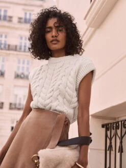 Mint Velvet Cable Tabard