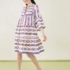 Accessorize Printed Jacquard Flute Sleeve Dress - Multi 1 Accessorize Printed Jacquard Flute Sleeve Dress - Multi -Modish Muse VNQ2E SQ1 0000000076 YELLOW MDf