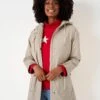 Crew Clothing Lina Waterproof Jacket - Beige -Modish Muse VNT8L SQ1 0000000108 BEIGE MDf