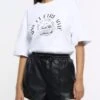 River Island Pu Elasticated Runner Short - Black 2 River Island Pu Elasticated Runner Short - Black -Modish Muse VNTNN SQ1 0000000004 BLACK MDf