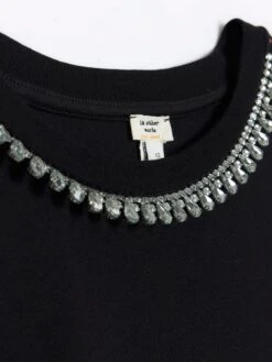 River Island Necklace Tshirt Dress - Black -Modish Muse VNTR3 SQ5 0000000004 BLACK MDd1