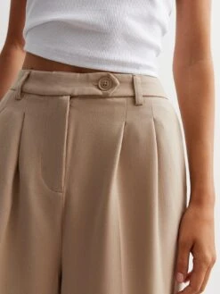 New Look Stone Wide Leg Trousers -Modish Muse VNWU9 SQ4 0000000108 BEIGE MDd