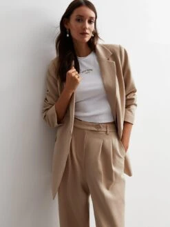 New Look Stone Wide Leg Trousers -Modish Muse VNWU9 SQ5 0000000108 BEIGE MDd1