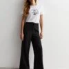 New Look Black Wide Leg Trousers -Modish Muse VNWW0 SQ1 0000000004 BLACK MDf