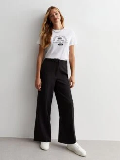 New Look Black Wide Leg Trousers