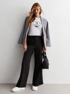 New Look Black Wide Leg Trousers -Modish Muse VNWW0 SQ3 0000000004 BLACK MDo