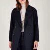 Monsoon Madi Short Double Breasted Coat -Modish Muse VO5JS SQ1 0000000048 NAVY MDf