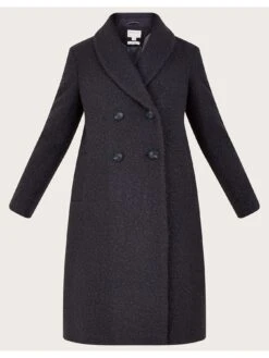 Monsoon Bobbie Boucle Coat - Grey -Modish Muse VO5KE SQ4 0000000005 GREY MDd