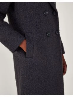 Monsoon Bobbie Boucle Coat - Grey -Modish Muse VO5KE SQ5 0000000005 GREY MDd1