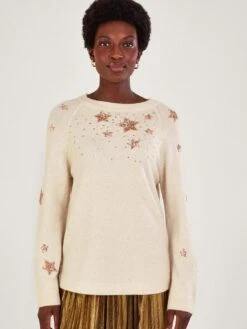 Monsoon Serenity Star Jumper