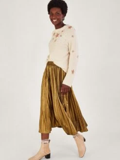 Monsoon Serenity Star Jumper -Modish Muse VO5KM SQ3 0000000013 WHITE MDo