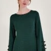 Monsoon Blair Bow Jumper -Modish Muse VO5KY SQ1 0000000047 GREEN MDf