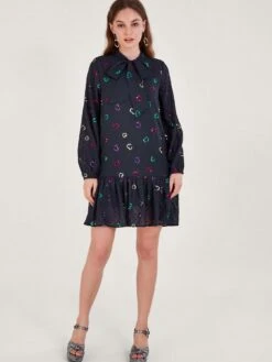 Monsoon Hope Heart Sequin Dress