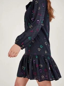 Monsoon Hope Heart Sequin Dress -Modish Muse VO5MY SQ4 0000000048 NAVY MDd