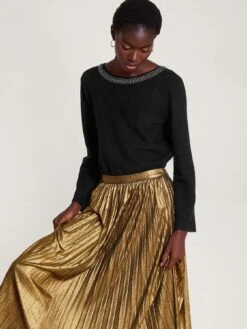 Monsoon Bonita Bead Jumper -Modish Muse VO5O5 SQ3 0000000047 GREEN MDo