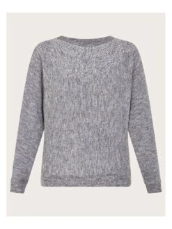 Monsoon Casey Corsage Jumper -Modish Muse VO5O8 SQ3 0000000013 WHITE MDo