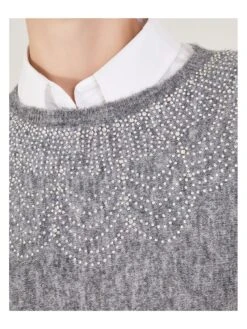 Monsoon Casey Corsage Jumper -Modish Muse VO5O8 SQ5 0000000013 WHITE MDd1