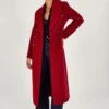 Monsoon Daria Double Breasted Coat - Red -Modish Muse VO5ON SQ1 0000000017 RED MDf
