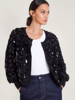 Monsoon Sienna Sequin Cardi