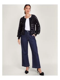 Monsoon Sienna Sequin Cardi -Modish Muse VO5RD SQ3 0000000004 BLACK MDo