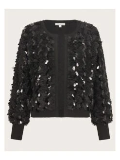 Monsoon Sienna Sequin Cardi -Modish Muse VO5RD SQ4 0000000004 BLACK MDd