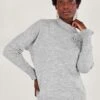 Monsoon Char Corsage Jumper -Modish Muse VO5SX SQ1 0000000005 GREY MDf